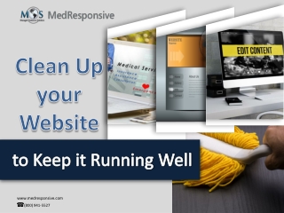 Clean up your website to keep it running well