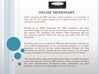 Online Dispensary