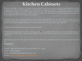 Kitchen Cabinets