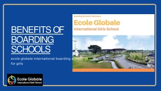 Benefits of boarding schools