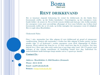 Rent drikkevand