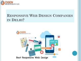 Responsive Web Design Companies in Delhi