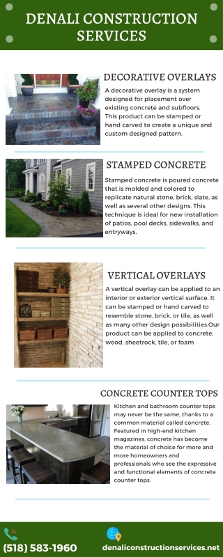 Denali Construction Services | Decorative Concrete Albany NY