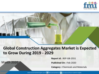 Construction Aggregates Market to Witness Huge Growth by 2029: To grow at a CAGR of 6.5%