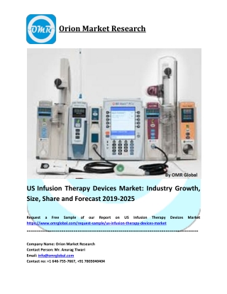 United States Infusion Therapy Devices Market  Trends, Size, Competitive Analysis and Forecast  2019-2025