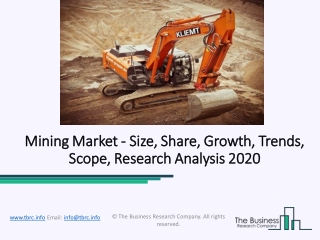 Mining Market Business Growth, Size and Comprehensive Research Study Forecast to 2022