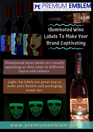 Fully Sealed Illuminated Label Systems For Wine