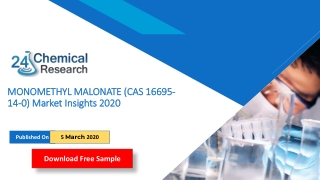 MONOMETHYL MALONATE (CAS 16695-14-0) Market Insights 2019