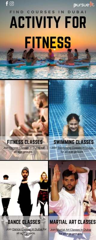 multiple fitness activity classes in Dubai