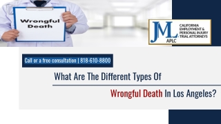 What Are The Different Types Of Wrongful Death In Los Angeles?