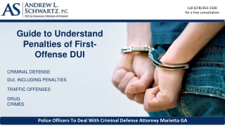Guide to Understand Penalties of First-Offense DUI