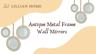 Metal Leaf Mirrors - Lillian Home