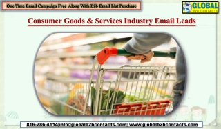 Consumer Goods & Services Industry Email Leads