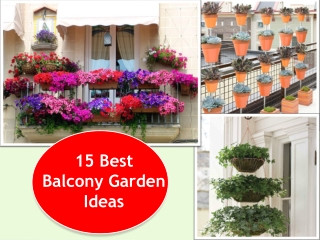 15 Best Balcony Garden Ideas for your Home