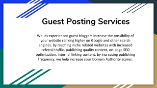 Guest Posting Services