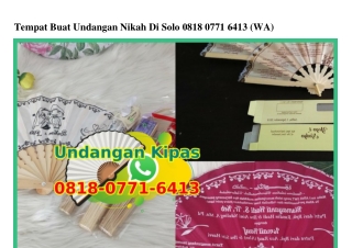 Tempat Buat Undangan Nikah Di Solo 0818•0771•6413[wa]