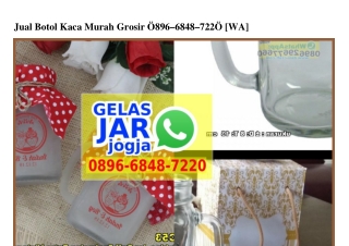 Jual Botol Kaca Murah Grosir O896_6848_722O[wa]