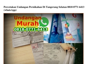 Percetakan Undangan Pernikahan Di Tangerang Selatan O818–O771–6413[wa]