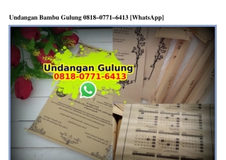 Undangan Bambu Gulung Ö818Ö7716413[wa]