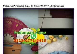 Undangan Pernikahan Kipas Di Jember O8I8-O77I-64I3[wa]