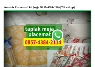 Souvenir Placemate Lidi Jogja Ô857.4384.2114[wa]