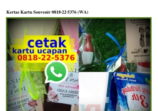 Kertas Kartu Souvenir 0818–22–5376[wa]