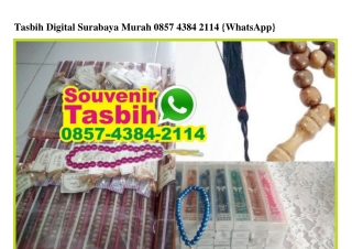 Tasbih Digital Surabaya Murah 0857–4384–2114[wa]