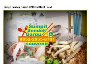 Fungsi Sendok Kayu 0831•0260•1251[wa]