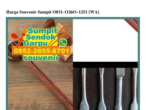 Harga Souvenir Sumpit O831·O26O·1251[wa]