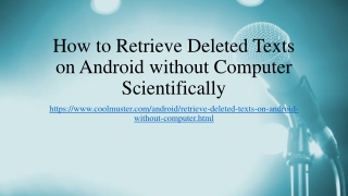 6 Ways to Retrieve Deleted Texts on Android without Computer