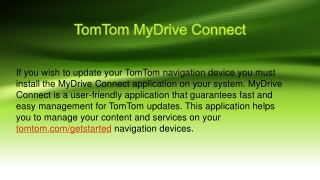 tom tom update sat nav