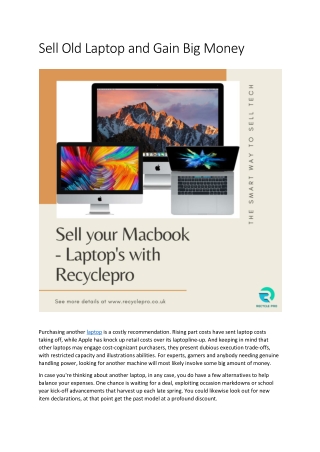 sell old laptop |  sell my laptop | sell old laptop online