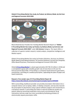 Global E-Prescribing Market: Key Growth Factor Analysis & Research Study – 2026