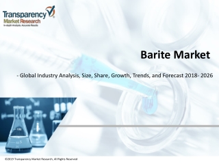 Barite Market is driven by the rise in demand in the oil & gas industry