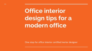 Best Office Interior Design Services