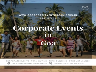 Corporate Events in Goa | Corporate Offsite Tour