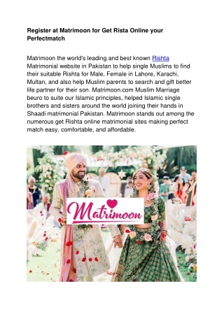Marriage websites in pakistan