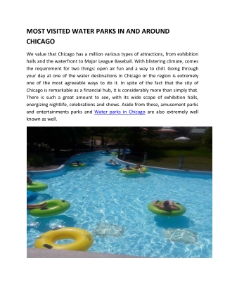 Most visited Water Parks in Chicago