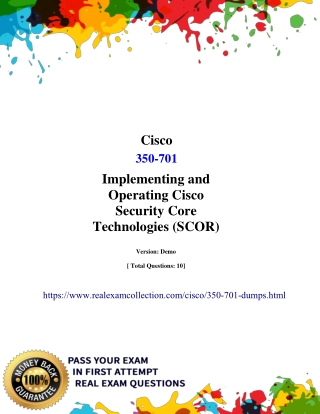 Download Latest Cisco 350-701 Exam Dumps - 350-701 Dumps PDF
