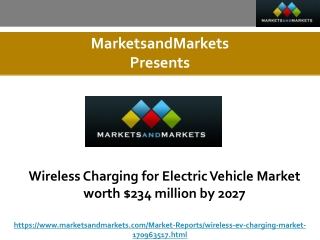 Wireless Charging for Electric Vehicle Market worth $234 million by 2027