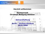 Herzlich willkommen Rechtsanwalt Christoph Wolfgang Obholzer