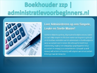 Boekhouden zzp