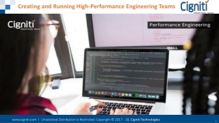 Creating and running high-performance engineering teams