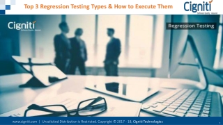 Top 3 regression testing types & how to execute them