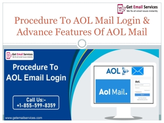 Procedure To AOL Mail Login & Advance Features Of AOL Mail