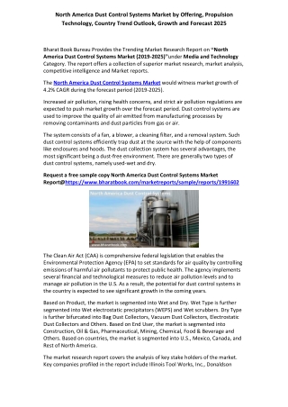 North America Dust Control Systems Market Report and Forecast 2025