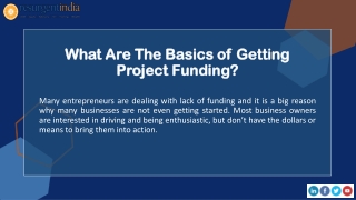 What Are The Basics of Getting Project Funding?