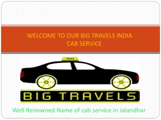 ONE WAY TAXI SERVICE IN JALANDHAR  91 70093-18308