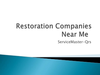 Restoration Companies Near Me | ServiceMaster-Qrs