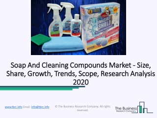 Soap and Cleaning Compounds Market Analysis, Future and Opportunities 2020-2022